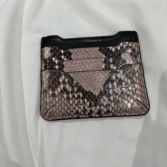 Brand new✨Rag and bone card holder with real snake skin - Picture 2 of 3